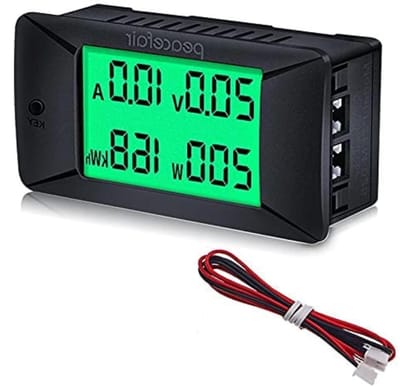 Digitale Multimeter - Spanning Stroommeter - Elektrische Metingen - LCD Scherm Achtergrondverlichting - 0-300V 300A - Groen