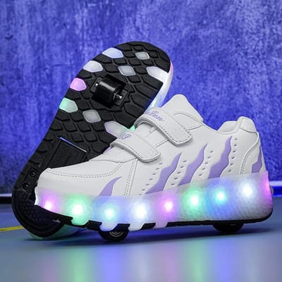 Kinderschoenen met wieltjes Jongens Rolschoenen Meisjes Lichtgevende Schoenen 39 black