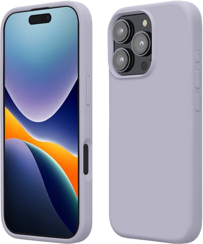 kwmobile telefoonhoesje geschikt voor Apple iPhone 16 Pro Max - Hoesje met siliconen coating - Smartphone case in pastel-lavendel