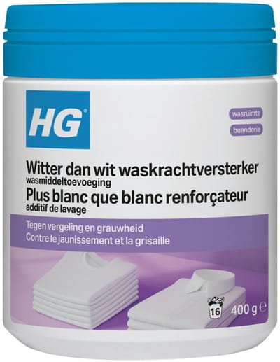HG witter dan wit waskrachtversterker wasmiddeltoevoeging 400gr