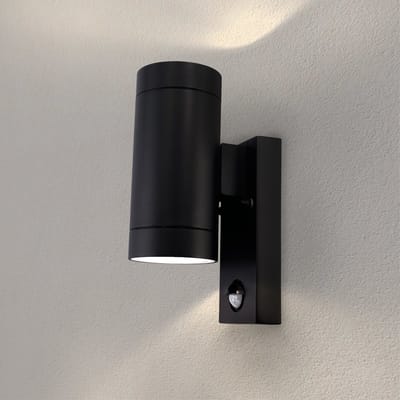 Ledvion - LED Wandlamp - GU10 - IP54 - Zwart