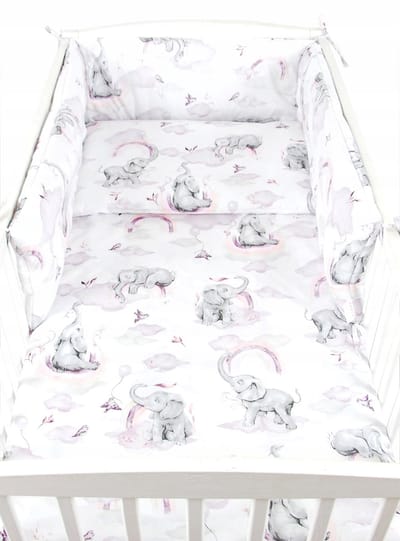 BabyLux Kinderbeddengoed 3-delig 100x135cm Katoen met Bedomrander