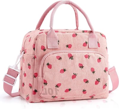 Vouwbare Isolerende Lunchtas voor Vrouwen - 10L Koeltas voor School, Kantoor en Picknick (Roze)