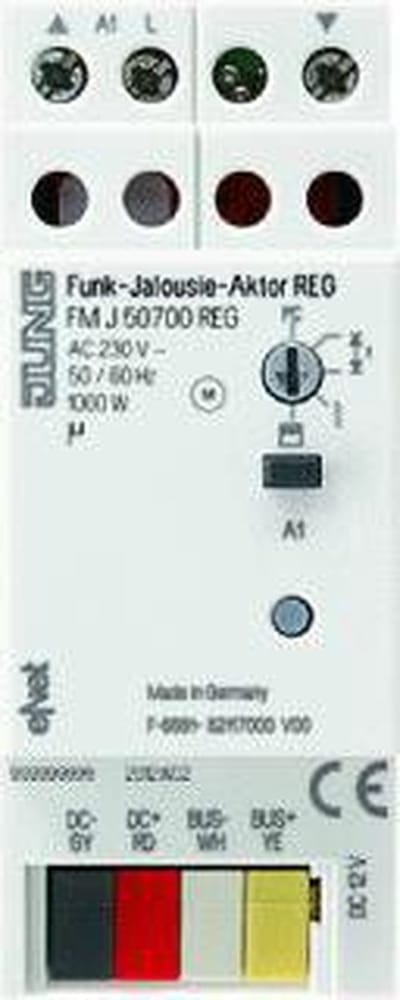 Jung FMJ50700REG Jaloezieaktor eNet radiografische 1 kanaal voor DIN-rail