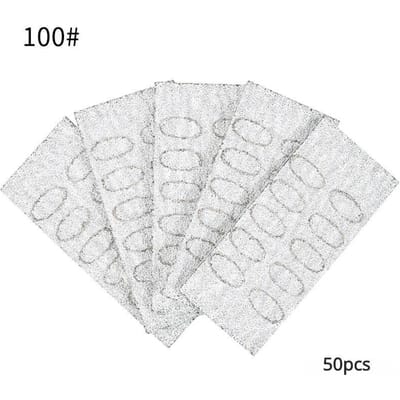 Poussoir à cuticules auto-adhésif, lime en flocons de sable, coupe des ongles, pré-polissage, ensemble de papier de verre, outil de traitement de manucure 100# white