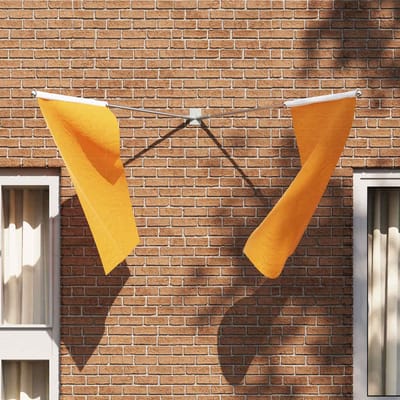 vidaXL - Vlag - Polenhanger - Zilver - 11,5 - x - 7,5 - x - 0,2 - cm - Staal