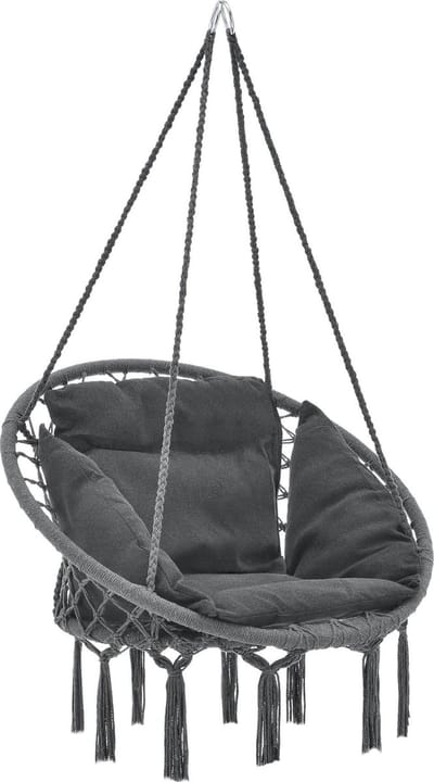 Hangstoel Kailua met kussen katoen max 150 kg donkergrijs