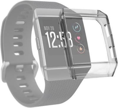 By Qubix - Geschikt voor fitbit Ionic Soft TPU case (volledig beschermd) - Grijs