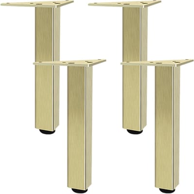 Verstelbare meubelpoten goud (set van 4) - Hoekprofiel voor bank, kast en tafel