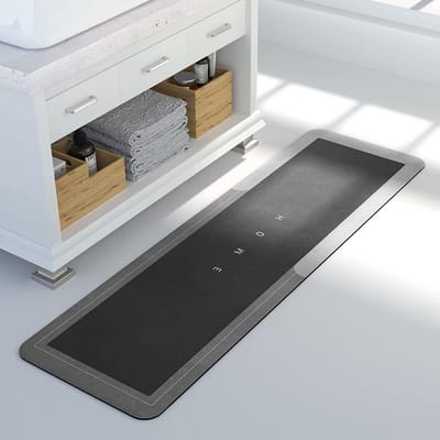 Super Absorberende Vloermat voor Badkamer, Vuilafstotende Microvezel Badmat, Geheugenfoam Douchemats, Antislip en Comfortabel