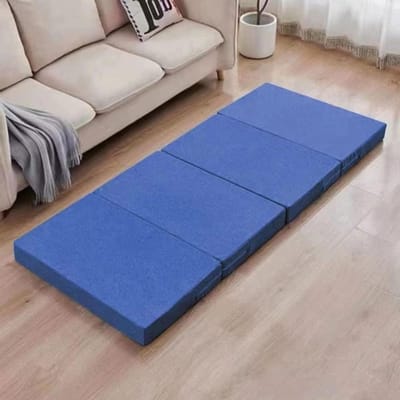 Matras Onderlegger - Slaapmat - Comfortabel Slapen - Antislip Achterkant - 200 x 80 cm - Paars