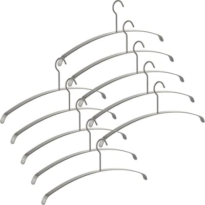 SOTECH 10s Kleerhanger echt roestvrij staal 455 x 20 x 185 mm Kleerhanger Hanger voor kleerkast