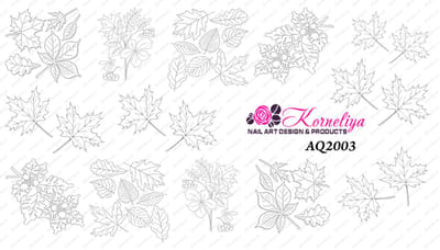 Korneliya Water Decal - Nail Wrap AQ 2003