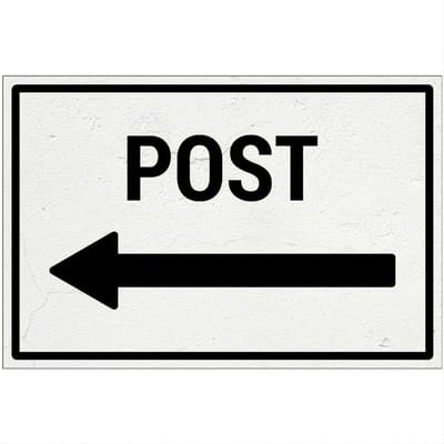 Post links bord | Forex Re materiaal | 18 x 12 cm