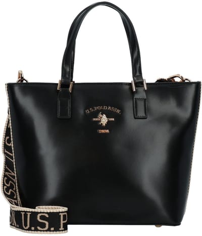 U.S. POLO ASSN. Shopper Schoudertas Heat Shopping Bag Black Zwart