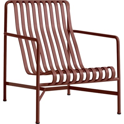 HAY Palissade Lounge Chair High - iron red