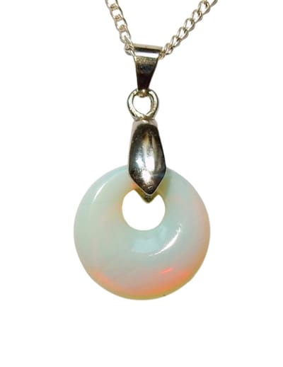 Opaliet Mini Donut Hanger Verzilverd