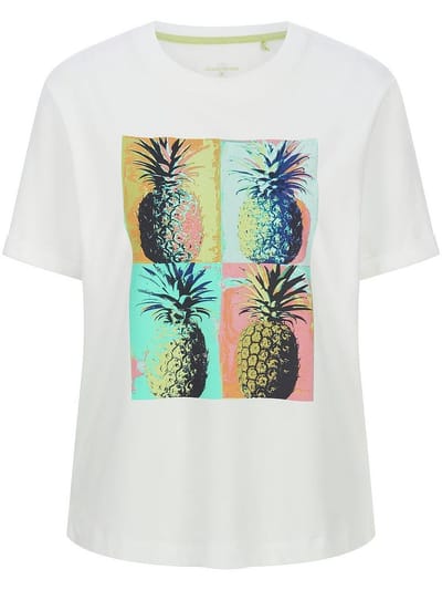 Shirt ronde hals Van Gerry Weber wit