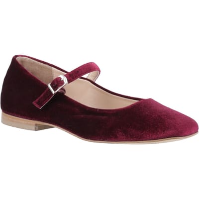 Hush Puppies Pasha Velvet Dames Bordeau Schoenen