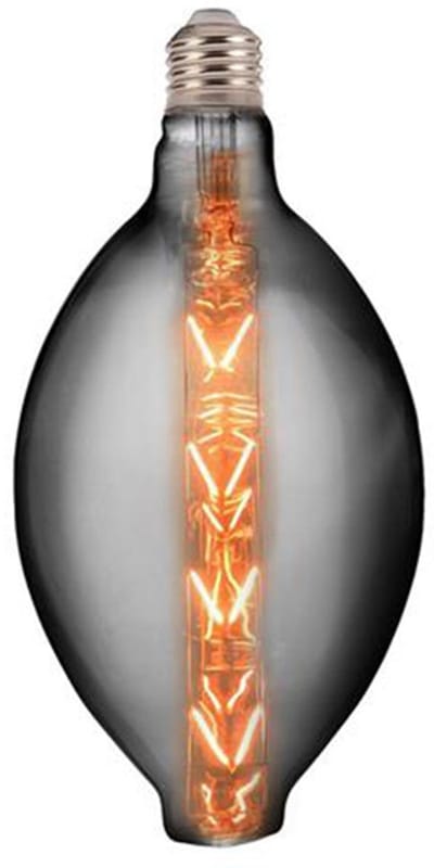 LED Lamp - Design - Elma - E27 Fitting - Titanium - 8W - Warm Wit 2400K