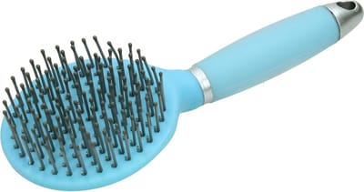 Hb Ruitersport - Staart & Manenborstel - Soft Gel Handvat - Lichtblauw