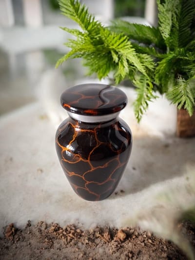 Mini urn Yellow lightning 11456
