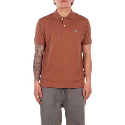 Lacoste Classic Fit polo - pecannoot bruin