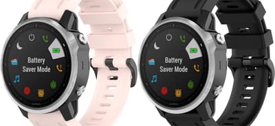 Strap-it Bundel van 2 bandjes geschikt voor Garmin Fenix 9 (43mm) / 9 Pro (43mm) 8 - 43mm / Fenix 7s (Pro - Solar - Sapphire Solar) / Fenix 6s (Pro - Sapphire) / Fenix 5s (Plus - Sapphire) / Epix Pro (Gen 2) 42mm / Instinct 2s - E - Zwart Roze