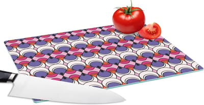 Glazen Snijplank - 28x20 - Retro - Druppel - Design - Snijplanken Glas