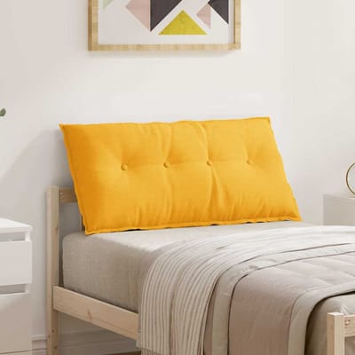 vidaXL - Rugkussen - Licht - Geel - 100 - x - 50 - cm - Corduroy - stof