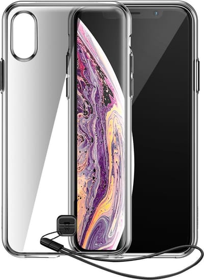 Baseus Transparant Key case cover geschikt voor iPhone XS Max zwart