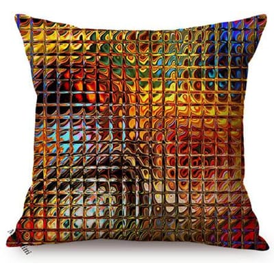 Moderne Scandinavische Abstracte Woondecoratie Stoelkussenhoes Kleurrijke Graffiti Art Nouveau Katoen Linnen Bank Kussenslopen Cojines Linen 80*80(CM)-1Pcs