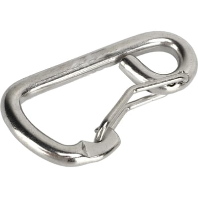 Veerhaak Karabinier 316 Roestvrij Staal Marinekwaliteit Heavy Duty Veerhaken voor Duikuitrusting gray