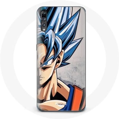 Coque - Huawei - P20 - Anime Dragon Ball Goku - Souple - Protection - Bleu bleu
