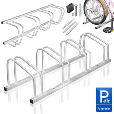 Fietsrek. Meervoudige standaard met 37 cm wielafstand voor bandbreedtes van 30-65 mm. Fietsstandaard