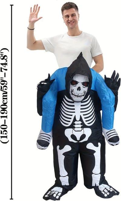 Nivard Halloween Kostuum - Halloween Outfit - Opblaasbaar Kostuum - Costume - Carnaval - Pak - Volwassenen