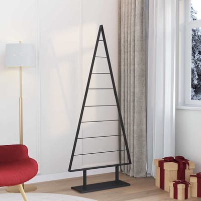 vidaXL - Metalen - kerstboom - Zwart - 180 - cm - Staal