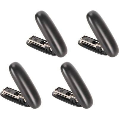 4 stuks Mini Nietmachine Multifunctioneel 2 tot 15 Vel Capaciteit Opvouwbare Kantoor Desktop Nietmachine voor Kantoor black