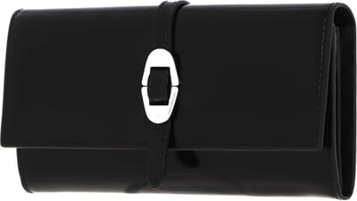 COCCINELLE Leren Portemonnee Coccinelle Cosima Shiny Wallet Noir Zwart