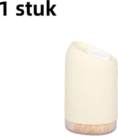1 artikel - Tandenstokerhouder - Hoogwaardige gepersonaliseerde creatieve tandenstokerhouder voor thuisgebruik - Bevat ongeveer 300 tandenstokers - Beige