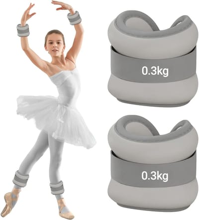 2 stuks - Instelbare Enkelgewichten (0.3kg Elkaar) - Onzichtbare Bewegingsgewichten - Geschikt voor Pilates, Yoga & Joggen - Beginner & Kindvriendelijk