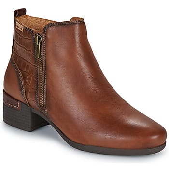 Pikolinos Malaga dames enkellaars. - Cognac - Maat 36