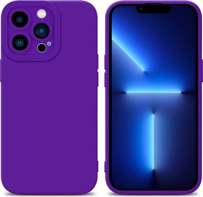 Cadorabo Hoesje geschikt voor Apple iPhone 12 PRO in FLUID DONKER PAARS - Beschermhoes gemaakt van flexibel TPU silicone Cover Fluid Case
