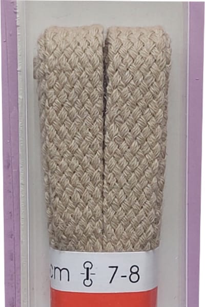 Ronilux Veter - Beige - Plat - Lengte 90 cm - Breedte 9 mm - Schoenveter
