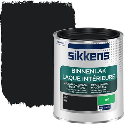 Sikkens - Binnenlak Mat - Zwart - 750 Ml