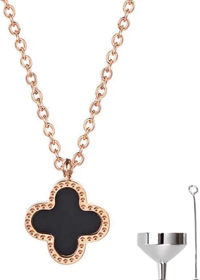 Luxe Ashanger - met Ketting (55 cm) - Voor As, Haren of Parfum - Assieraad - As Ketting - Gedenksieraad - Urn - As Hanger - Incl. As vuller en Opbergzakje - Lucky