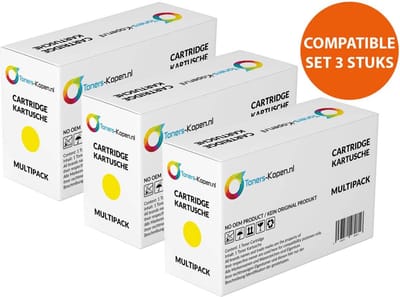 HP CF412X,CF412X - Toner Geel 3-pack - 15.000 pagina's totaal - Huismerk Compatible - Geschikt voor HP Color LaserJet Pro M377dw HP Color LaserJet Pro M452 Series HP Color LaserJet Pro M452dn HP Color LaserJet Pro M452dw HP Color LaserJet Pro M452nw