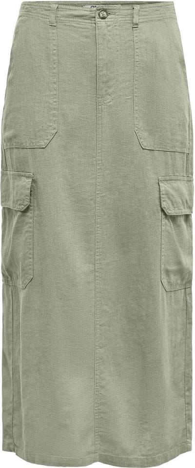 ONLY - ONLMALFY-CARO LINEN LONG SKIRT PNT - Dames - Rokken