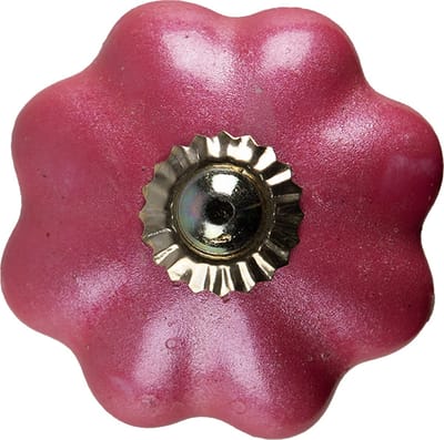 Clayre & Eef Deurknop Ø 4 cm Roze Keramiek