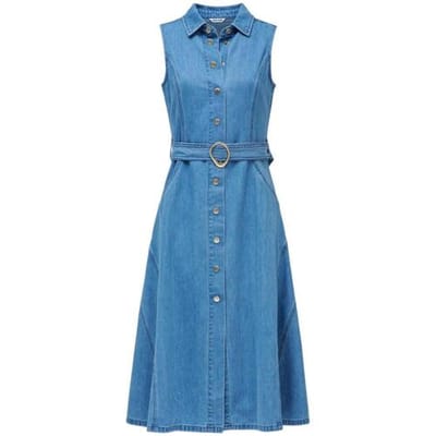 Mouwloze lichtgewicht denim jurk dames Salsa Jeans